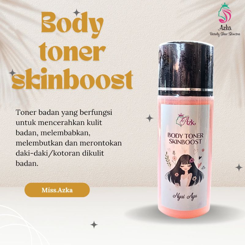 (COD)BODY TONER SKINBOOSTER NYAI AYU - TONER BADAN HITAM STRONG AMPUH MENGHILANGKAN BEKAS LUKA - TON
