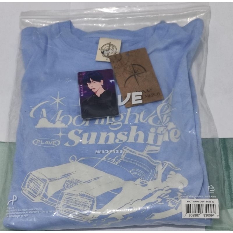 Crewneck PLAVE Way 4 Luv T-shirt L + Photocard KCon Yejun