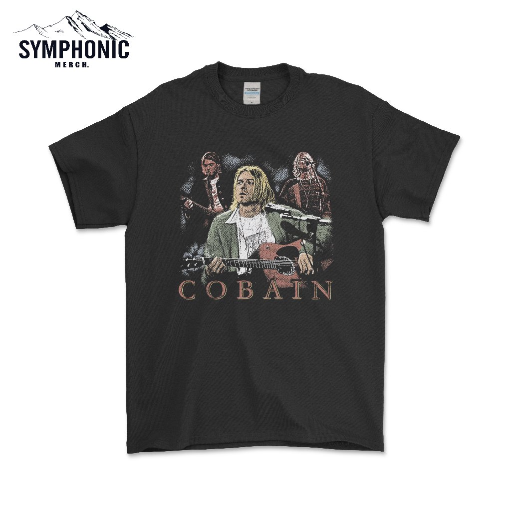 KAOS MUSIC BAND NIRVANA KURT COBAIN VINTAGE DESIGN