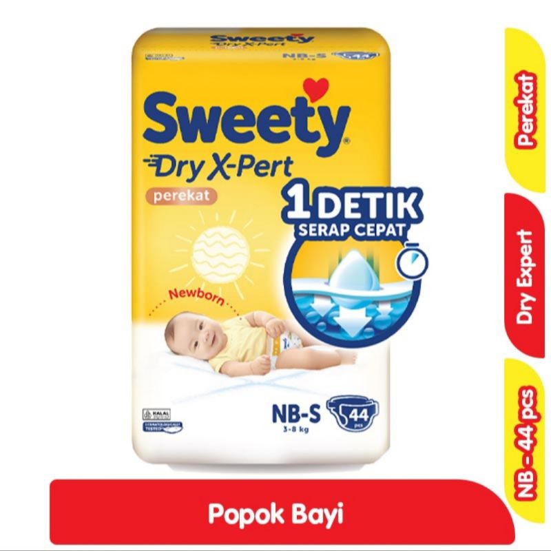 SWEETY BRONZE DRY X-PERT popok pampers celana bayi NB-S44/S38/M32/L28/XL24/XXL20