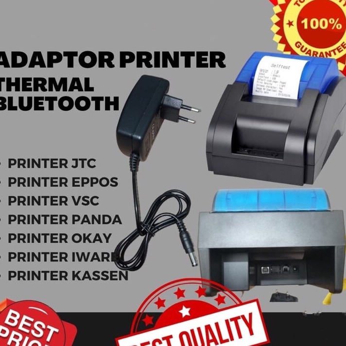 COD  TERMURAH ORIGINAL Adaptor Printer Bluetooth Thermal 9V 2A Printer minipos Printer kassen Printe