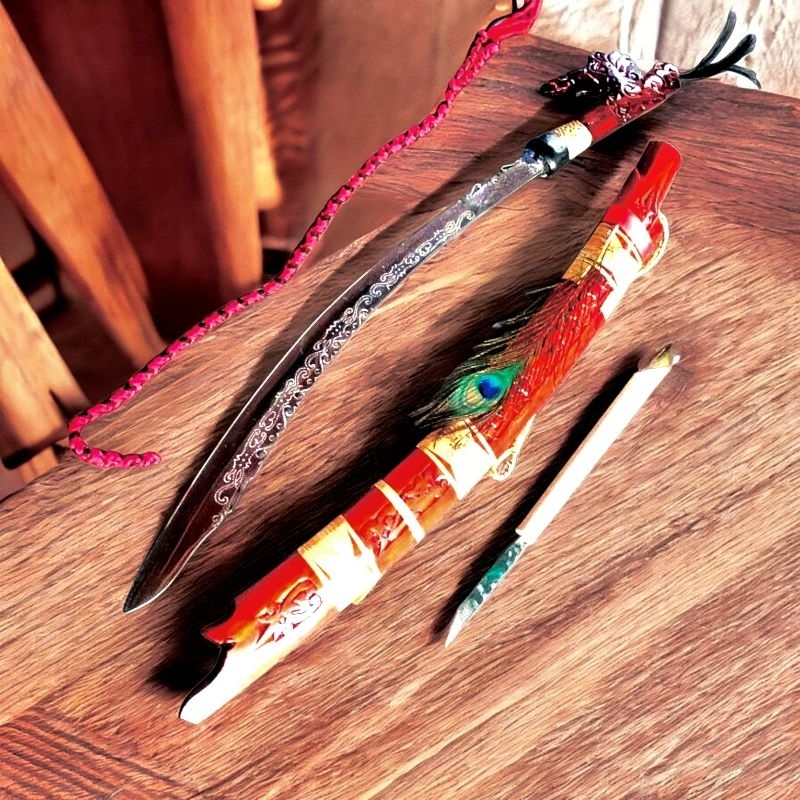 Mandau Dayak etni kalimantan  mandau jimpol Baja putih