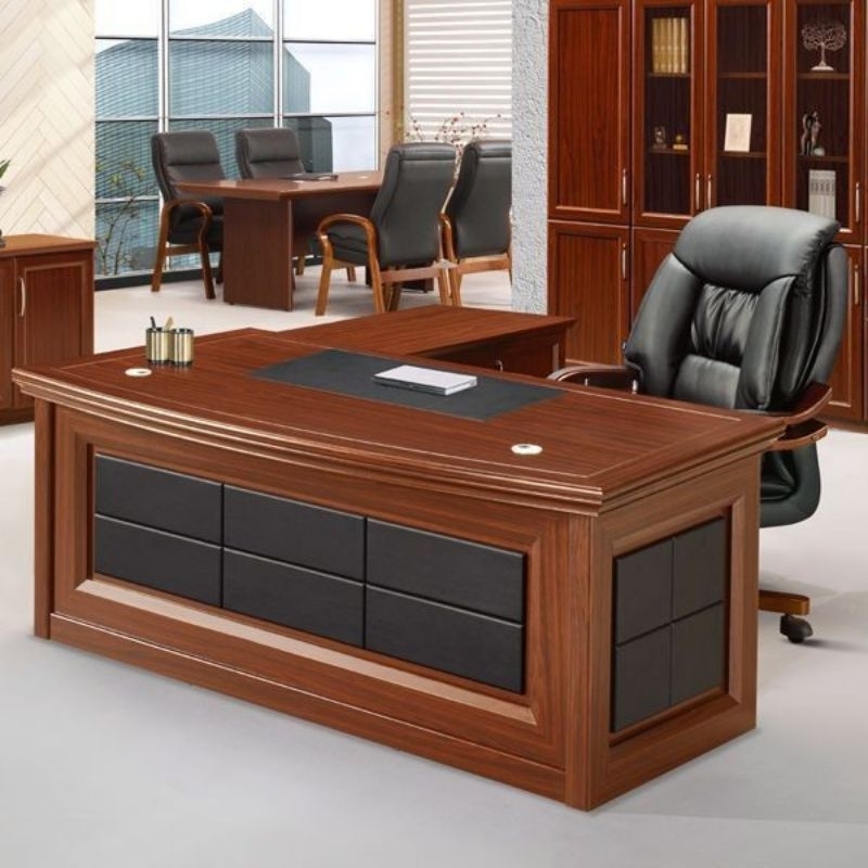 Meja kantor kayu jati meja kerja meja direktur kayu jati jati