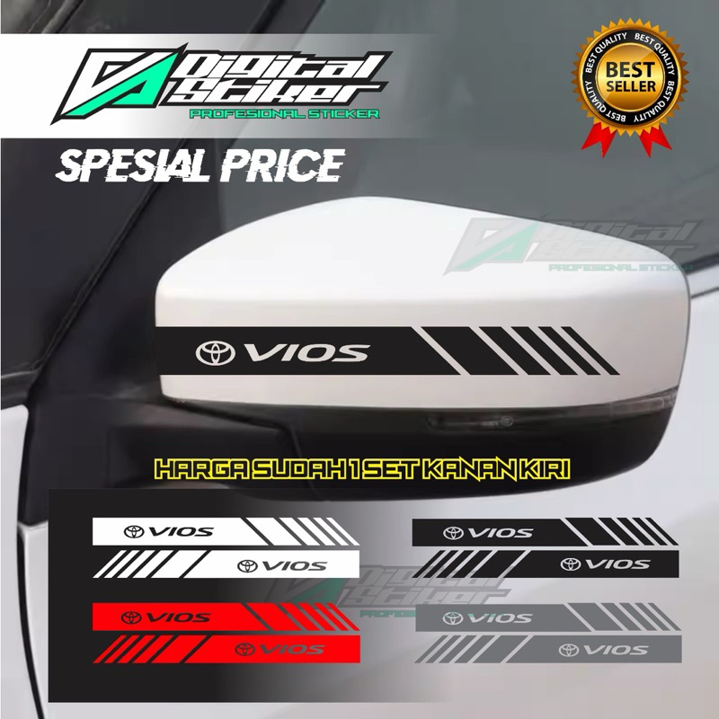 Sticker variasi spion mobil vios sticker cutting spion mobil toyota  vios