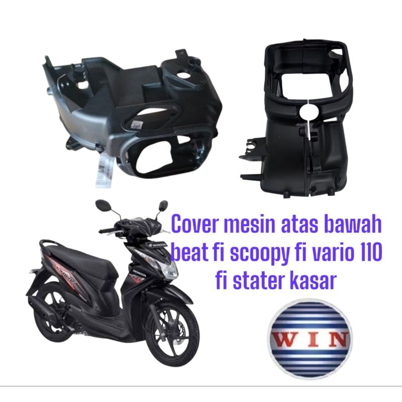 cover mesin tutup mesin atas bawah beat fi scoopy fi vario 110 fi stater kasar