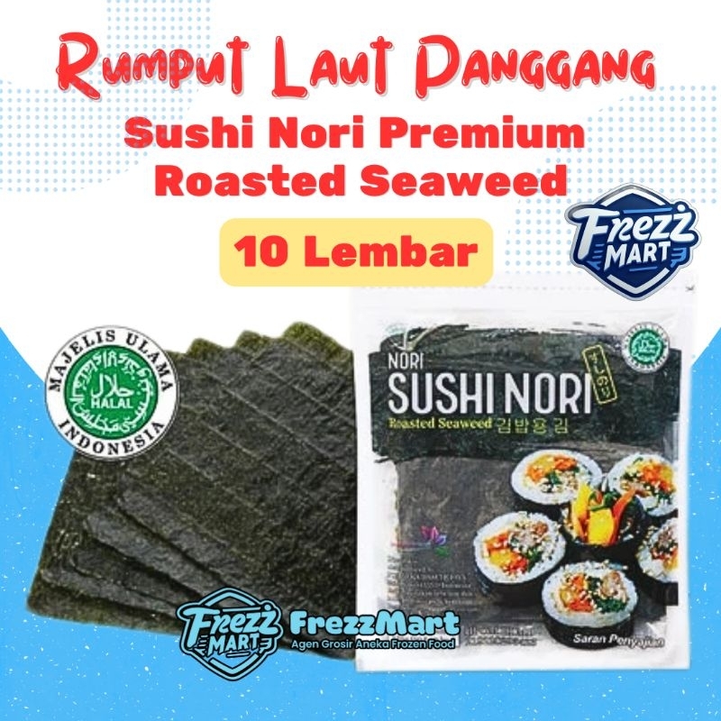 

Sushi Nori 10 Lembar Yaki Sushi Nori 10S Sheet Rumput Laut Panggang Premium Roasted Seaweed Kimbap