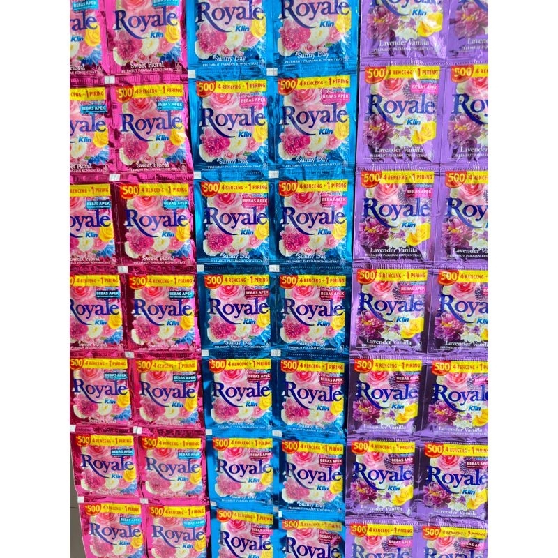 1 Renceng Isi 12 Sachet Royale Pewangi/ Royale Pewangi Pakaian/ Royale Soklin/ SoKlin Royale Pewangi