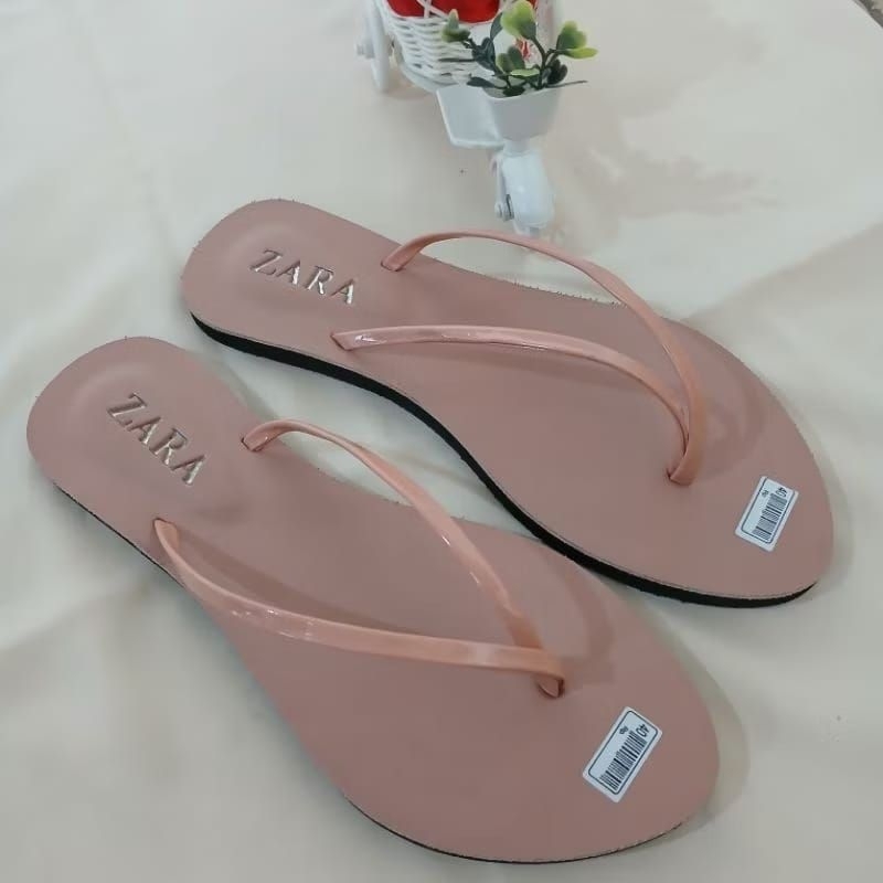 Sandal Jepit Wanita Motif Zara Terbaru Tali Polos Sandal Jepit Wanita Zara anti slip