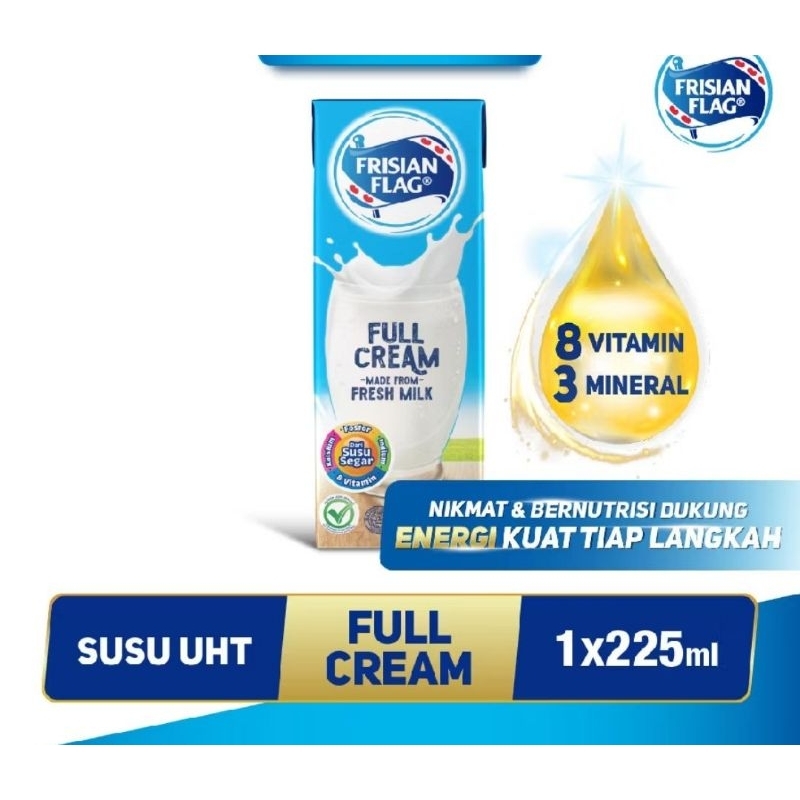 

Susu UHT Full Cream Frisian Flag 225 ml