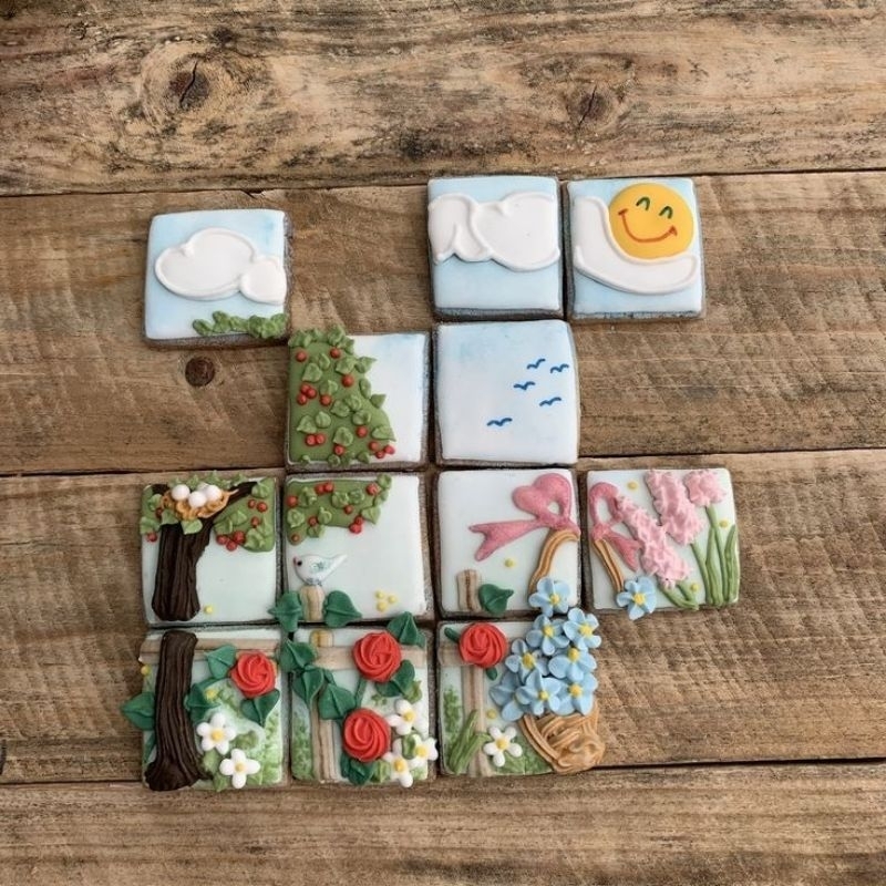 

IHANALICIOUS Butter Cookies Puzzle bisa disusun (kukis hias karakter)