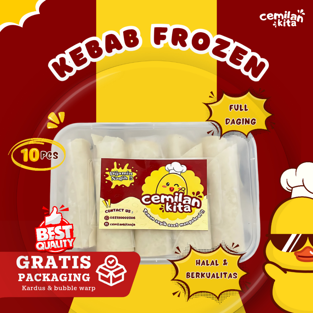 

Kebab Full Daging Sapi Asli || Cemilan Frozen