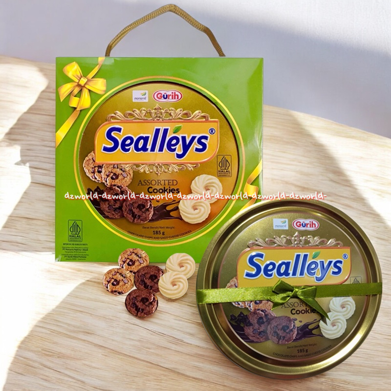 

Sealleys Assorted Cookies 185gr Gurih Kue Kukis Aneka Rasa Kemasan Kaleng Sealey's Lebaran Natal