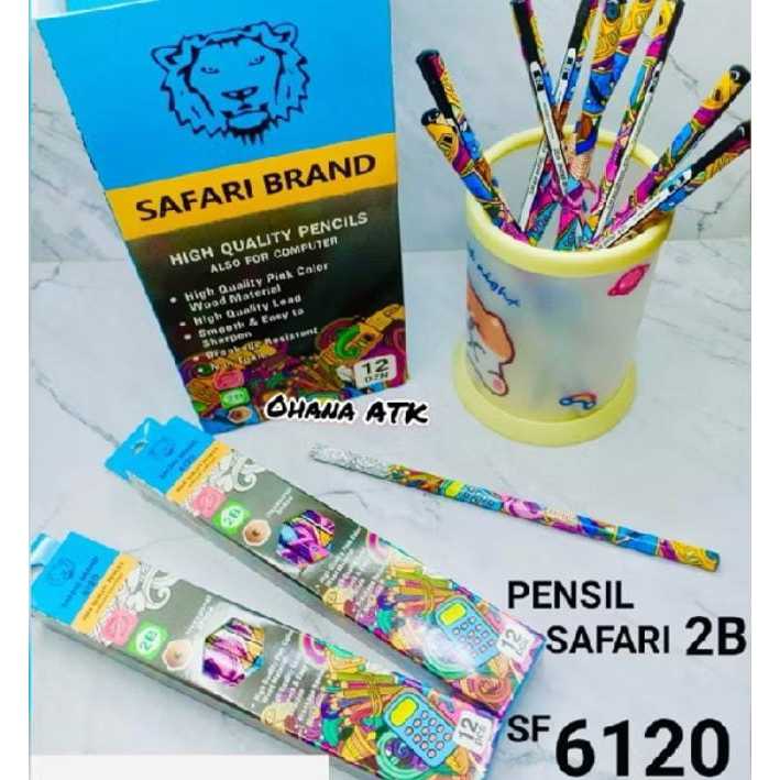 

Pensil Pencil SAFARI 6120 MILLENIAL 2B 1 Box 12 Pcs