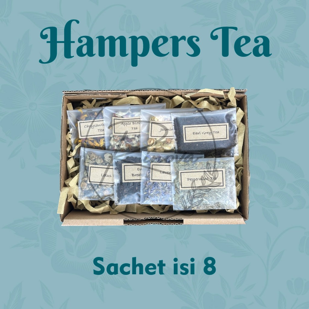 

TEA HAMPERS GIFT SET HADIAH ULANG TAHUN PERNIKAHAN WISUDA BIRTHDAY WEDDING GRADUATION SOUVENIR UNIK MURAH - KEMASAN SACHET