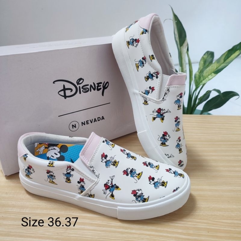 Sepatu Sneakers Nevada Disney Branded Ori Matahari Slip On Wanita