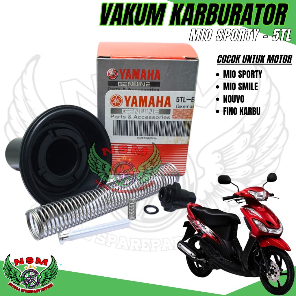 ORIGINAL KARET VAKUM KARBURATOR YAMAHA MIO LAMA MIO SPORTY MIO SOUL MIO SMILE FINO NUOVO