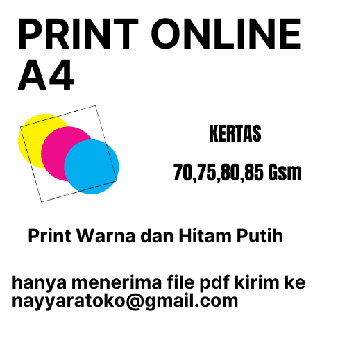 

Print A4 70 gsm / 75 gsm / 80 gsm CETAK DOKUMEN MAKALAH, PROPOSAL, SKRIPSI, TESIS , DLL A4