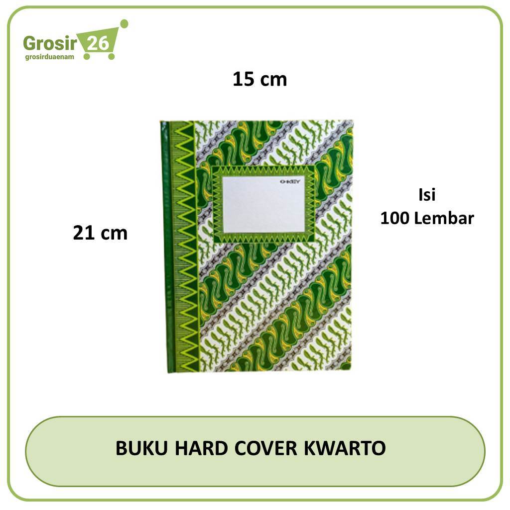 

(1 PCS) BUKU TULIS HARD COVER HARDCOVER TEBAL A5 QUARTO KWARTO OKEY ISI 100