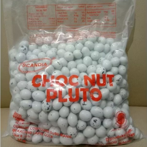 

Coklat scandia chocnut pluto (isi kacang) 1kg original murah