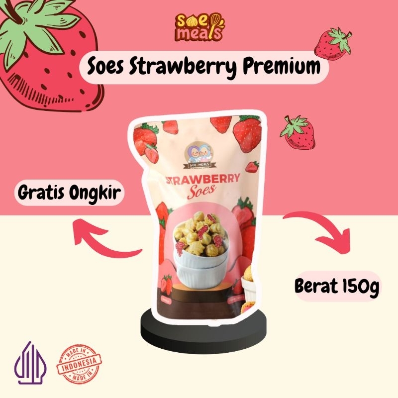 

SUS KERING 150gr ISI STRAWBERRY / SOES COKELAT RASA STRAWBERRY/ SUS COKLAT LUMER