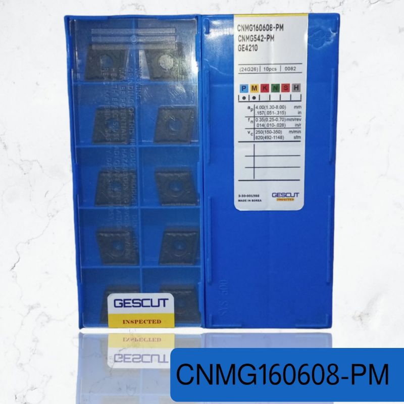 insert CNMG160608 - PM GE4210 GESCUT Pahat bubut CNMG16 mata pisau CNMG 16 06 New baru