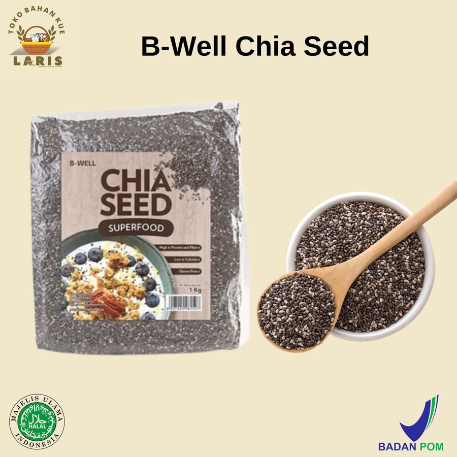 

CHIA SEED B-WELL KEMASAN REPACK 100 GRAM
