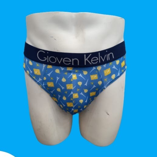 GIOVEN KELVIN Celana Dalam Pria Brief Motif Isi 2 Pcs Microfiber - MOTIF