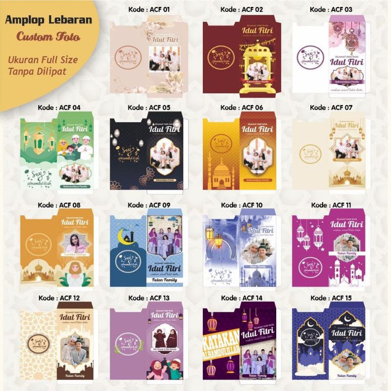 

Isi 10pcs ! Amplop Lebaran Custom ukuran uang tanpa lipat