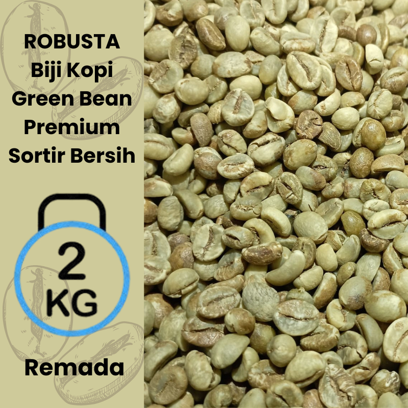 

Biji Kopi Robusta 2 Kg Green Bean Greenbean Premium Sortir Bersih Temanggung Kebumen Purworejo