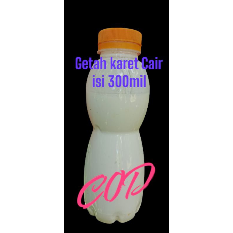 Getah Karet Alam Cair asli murni kemasan 300mil, COD