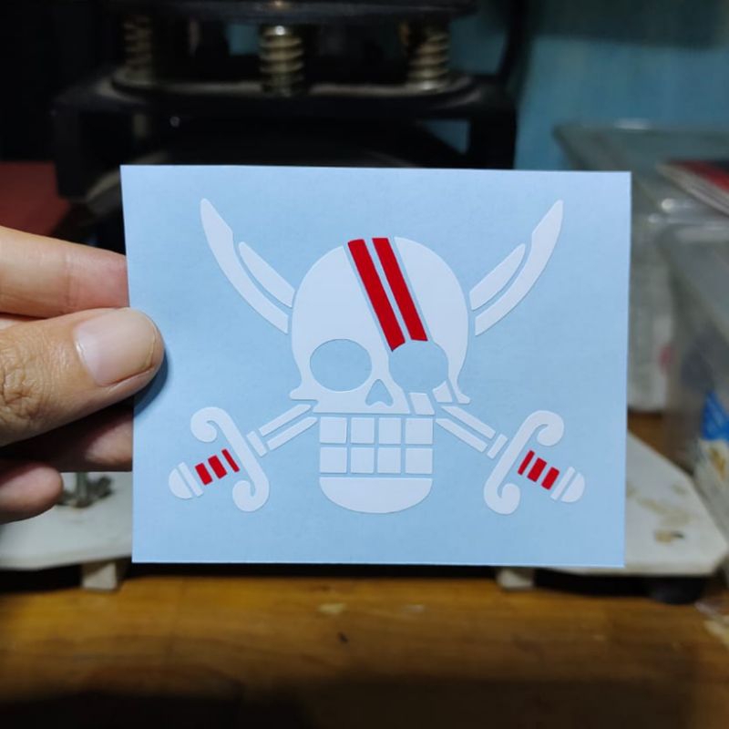 

stiker Shanks sticker cutting one piece anime