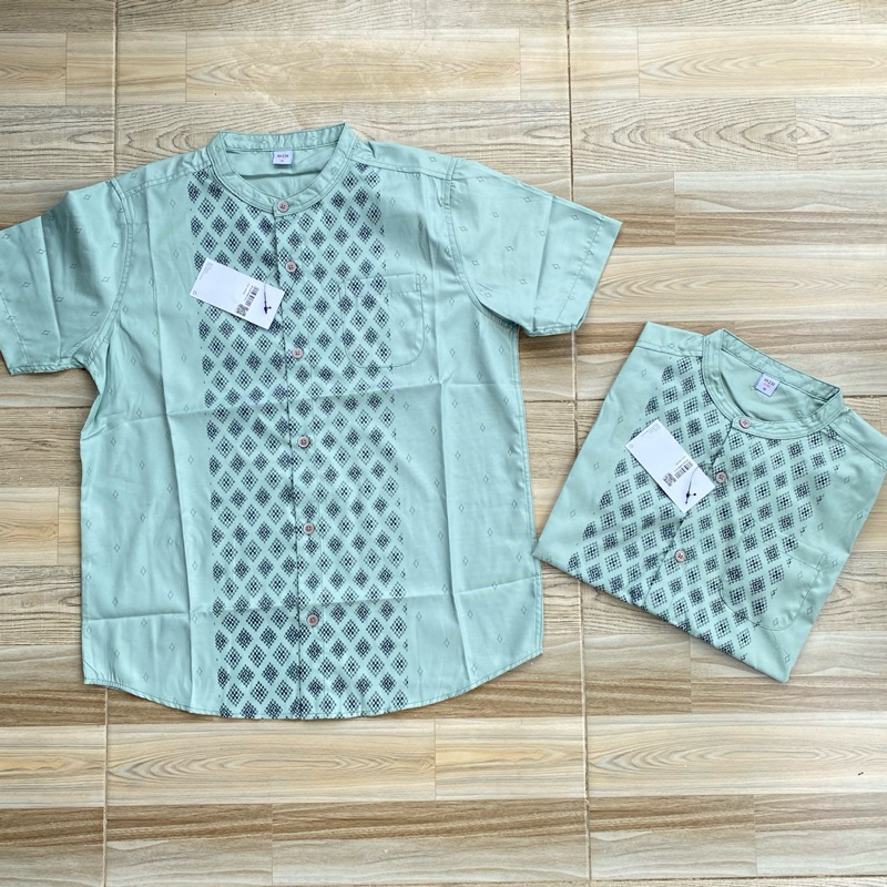 1005B 1006B KEMEJA KOKO KATUN COUPLE ANAK AYAH M231 M231KIDS