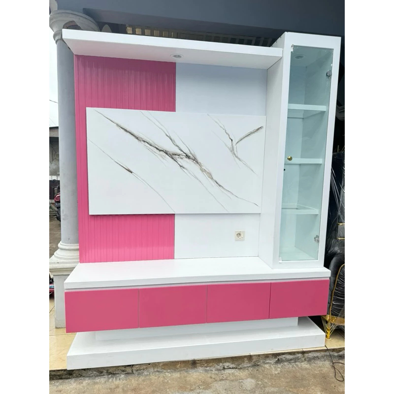 Backdrop TV PINK / Backdrop TV Mewah Cat Duco