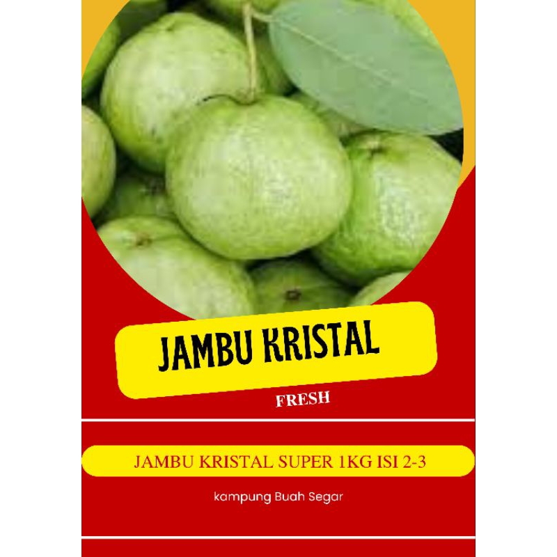 

jambu kristal 1kg tanpa biji jamkis manis