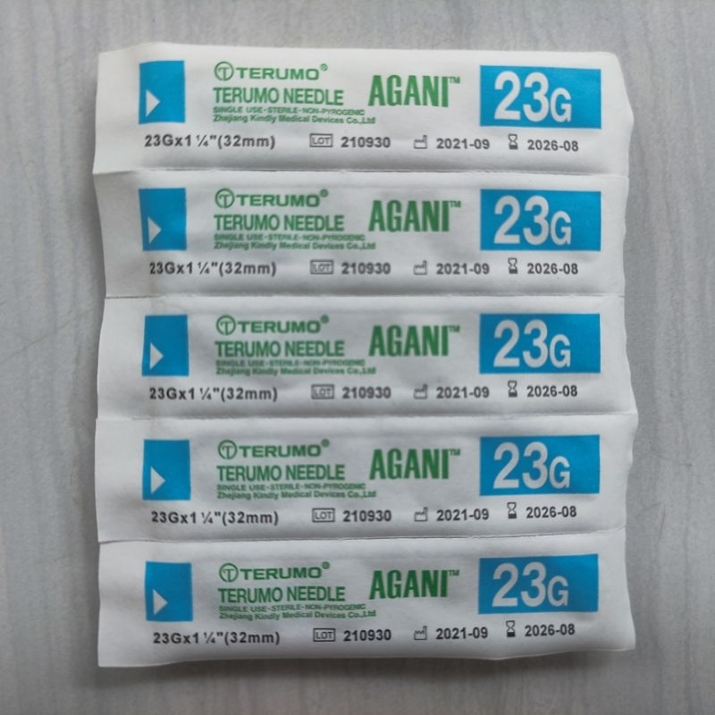Jarum Suntikan Needle Terumo 23G Agani 10 pcs