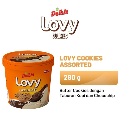 

Delbis Lovy Assorted Cookies Coffeeccino & Chocobutter 2 x 140gr