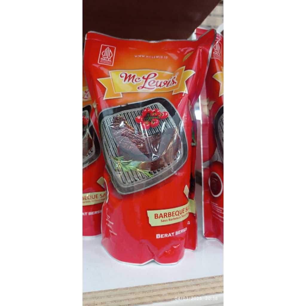 

MC LEWIS SAUS BARBEQUE POUCH 1KG