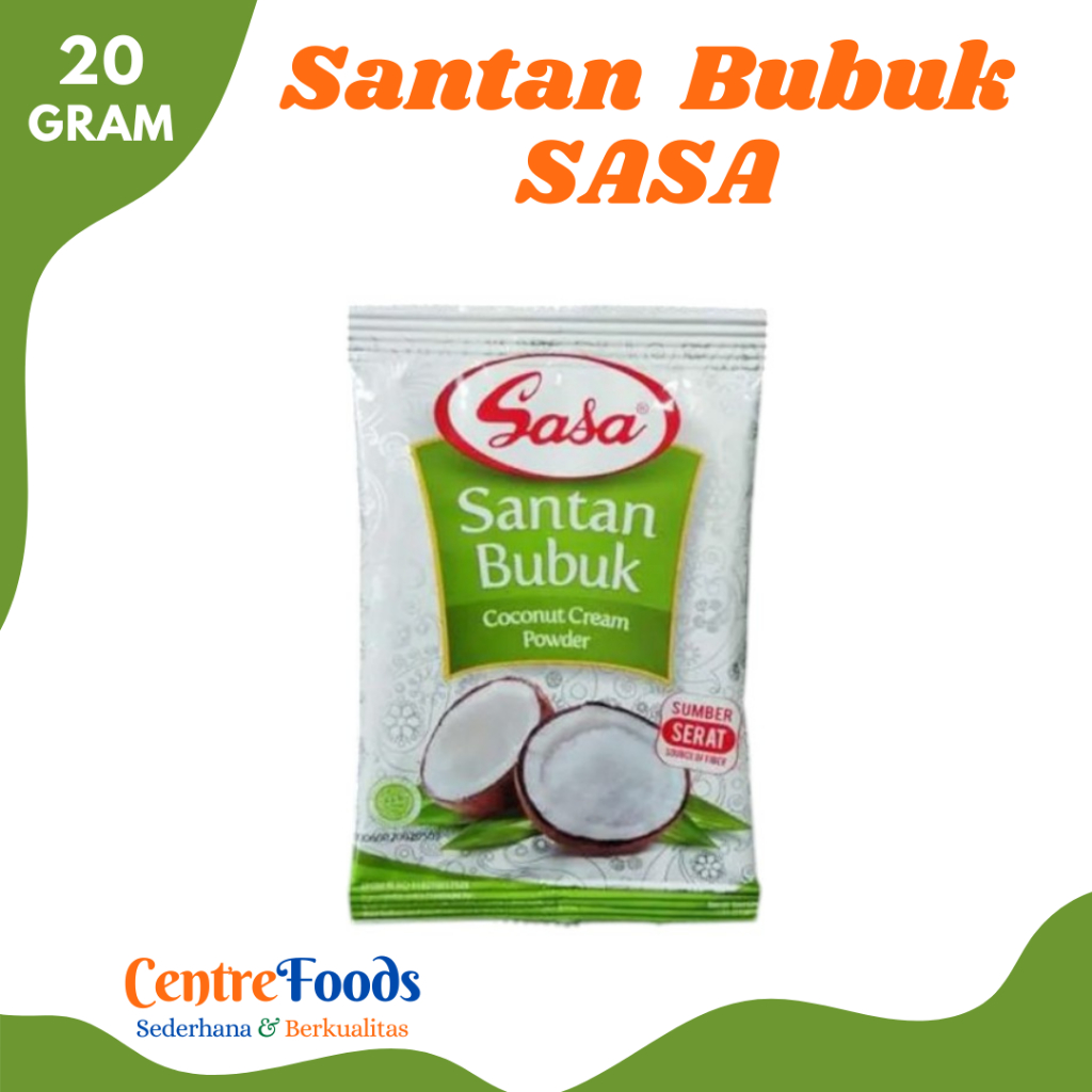 

SASA SANTAN Bubuk - Coconut Cream Powder | Sachet 20gr [ Harga Per BKS ]