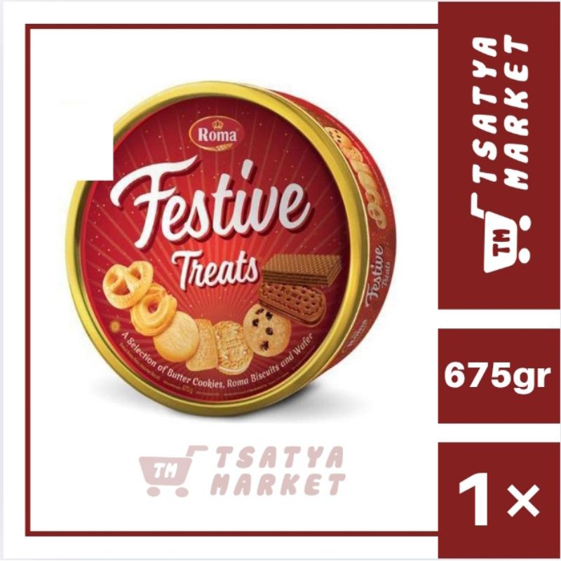 

[PROMO RAMADHAN] ROMA FESTIVE TREATS BISKUIT KALENG 675GR