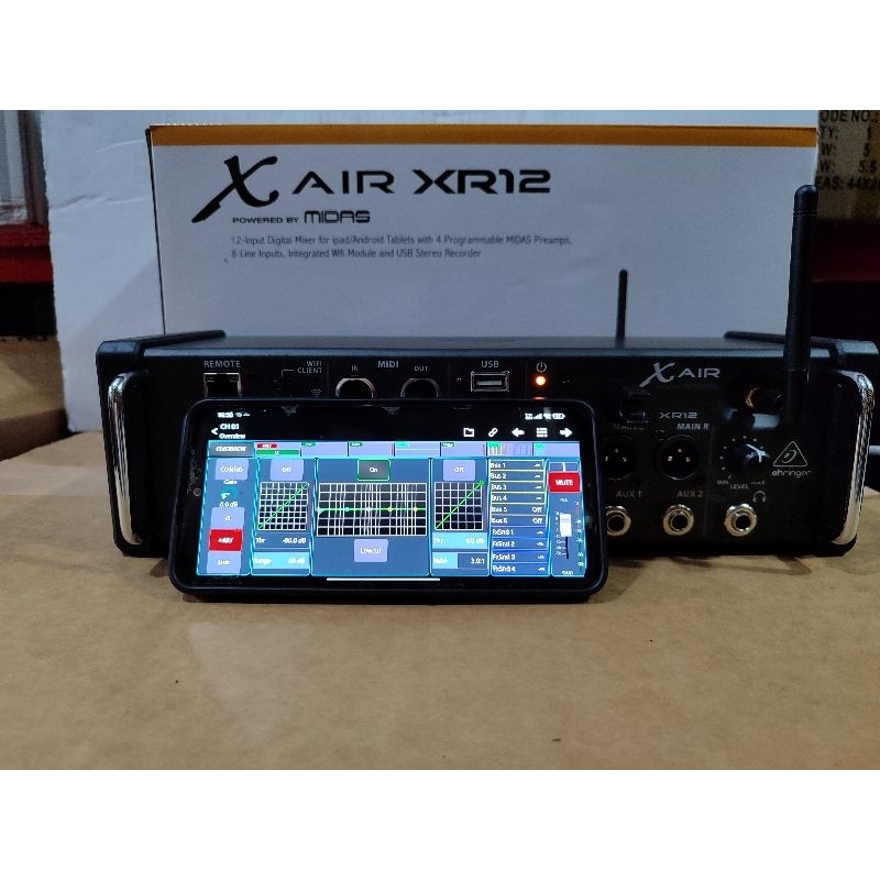 mixer digital behringer xr12 Input Digital Mixer audio with WiFi
