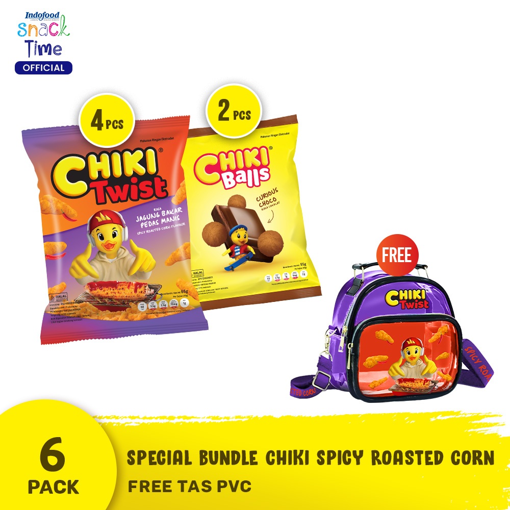 

Special Bundle Chiki Spicy Roasted Corn - Free Tas PVC