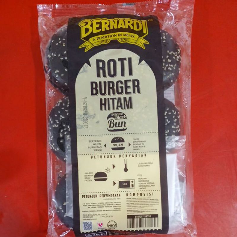 

Bernardi Roti Burger Hitam Wijen isi 6 pcs - BLACK