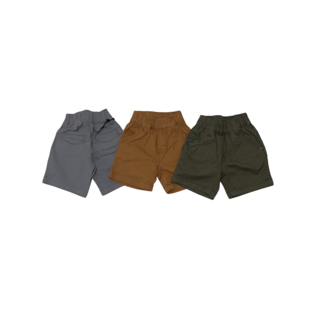 Hobbo Celana Cowok Pendek Katun Bordir Hugo Boss