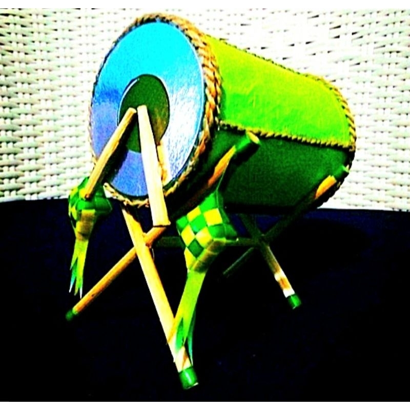 (Ready) Miniatur Bedug Lebaran/Dekorasi/Aksesoris/Hiasan Meja/Kerajinan kain flanel