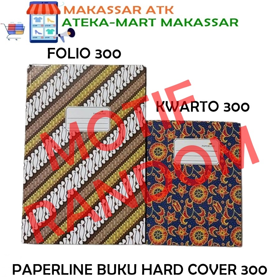 

[300LBR] PAPERLINE BUKU FOLIO - KWARTO HARDCOVER 300 LEMBAR