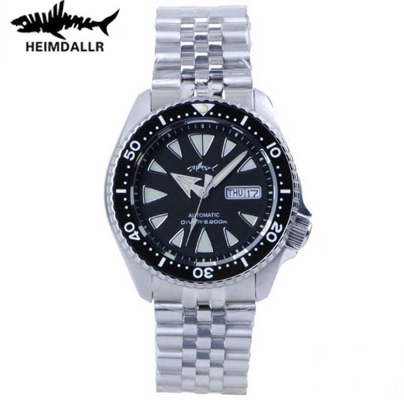 NEW HEIMDALLR SHARKEY MONSTER SKX AUTOMATIC SEIKO NH36 A STEEL SOLID 316 L SAFIR + AR COATING WR 200