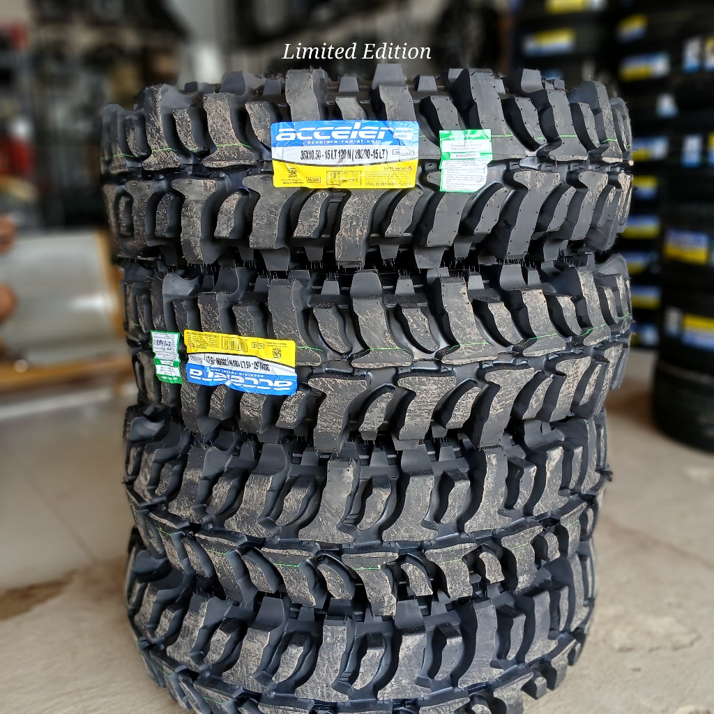Ban Mobil Offroad R15 Ukuran 35 10 5 R15 Ban Mobil Merk Accelera Badak X-Treme Tubles Ban Mobil Muat