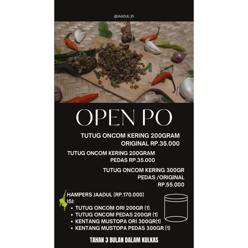 

HAMPERS ASIN KERING BANDUNG