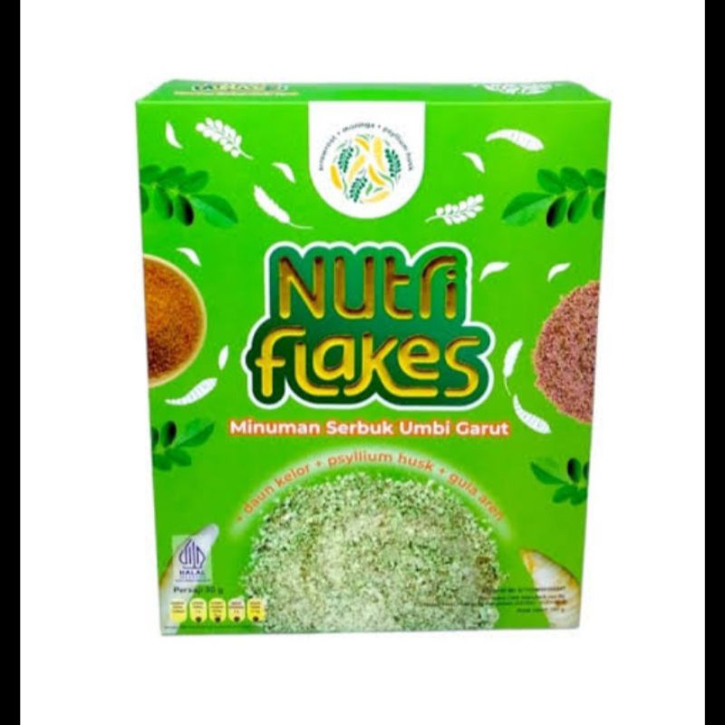 

NUTRIFLAKES - Sereal Umbi Garut Ekstrak Daun Kelor