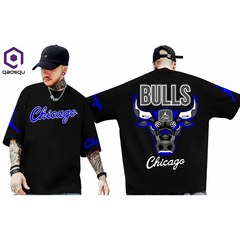 Baju Pria Bulls Kepala Banteng Chicago